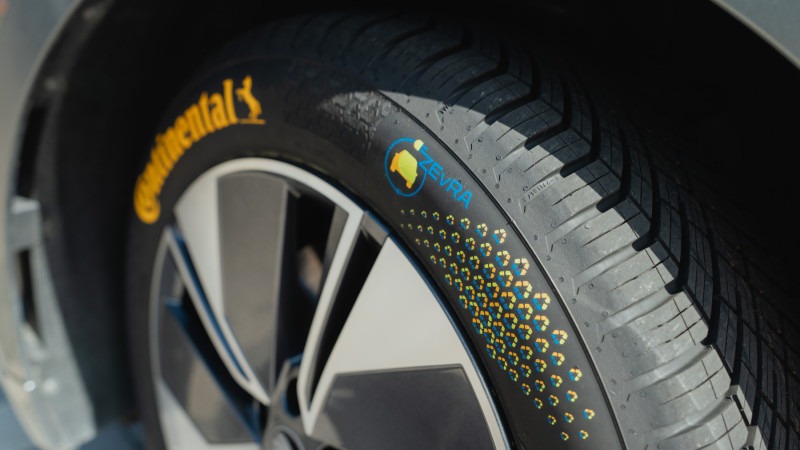 Continental développe un prototype de pneu ZEvRA composé à 43% de matériaux recyclés