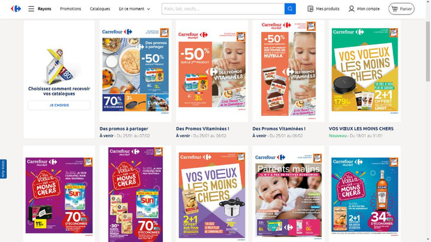 Carrefour bouwt papieren folders af in Frankrijk. En in België?
