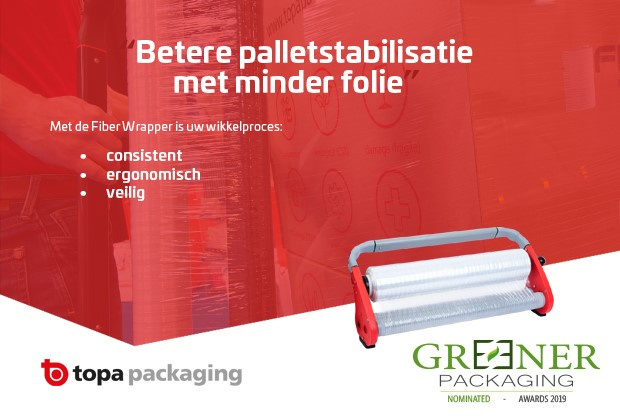 Topa's trotse 3de plaats op The Greener Packaging Awards