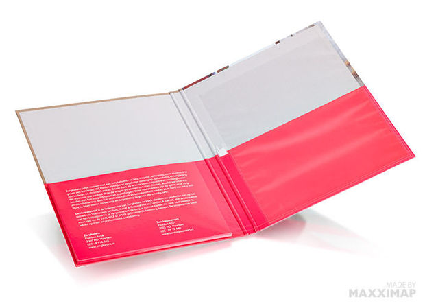 Presenteer offertes en uw bedrijfsinformatie in stijl met een bedrukte map van Maxximap