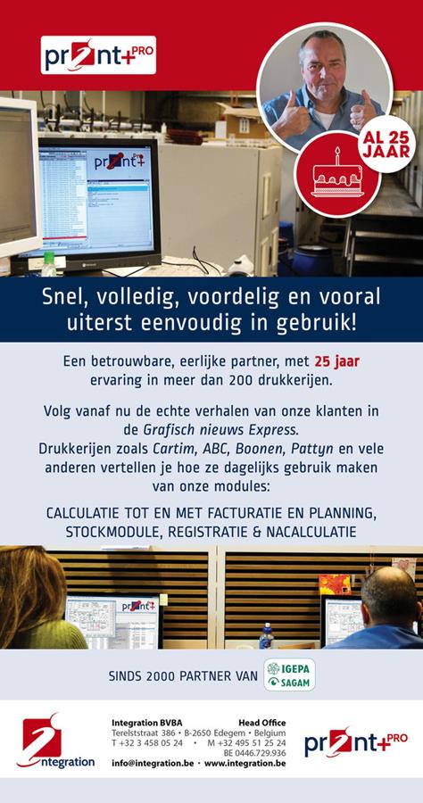Op zoek naar een betaalbare oplossing voor uw drukkerij: Print+ Pro !