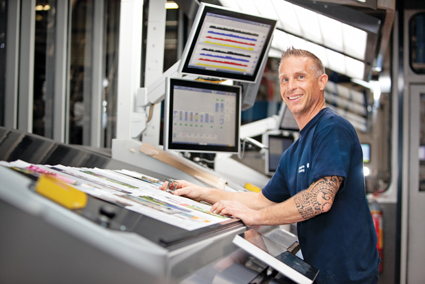 Le chiffre d'affaires des activités d'imprimerie de Roularta en baisse de 8 %