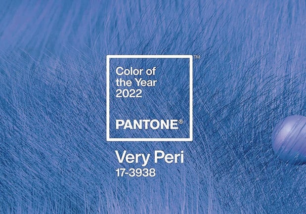La couleur Pantone de l'année 2022 est le 17-3938 Very Peri 