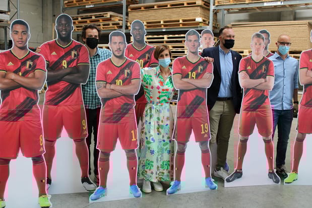 Effigies grandeur nature des Diables rouges chez 3Motion 