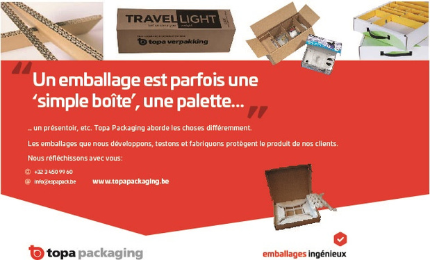 Un emballage est parfois une 'simple boîte', une palette...