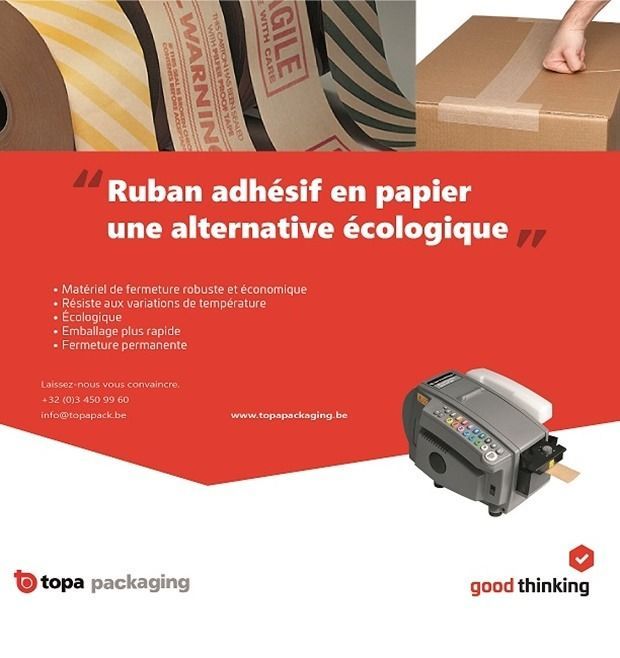 Le ruban adhésif en papier, une alternative écologique