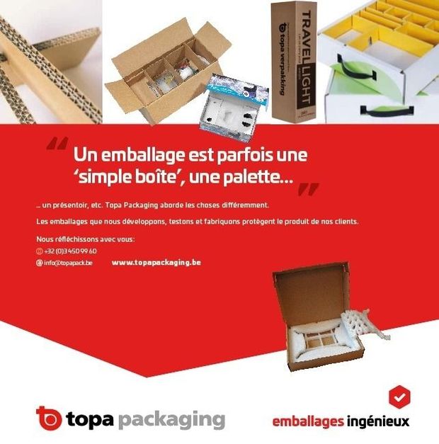 Un emballage est parfois une 'simple boîte', une palette...