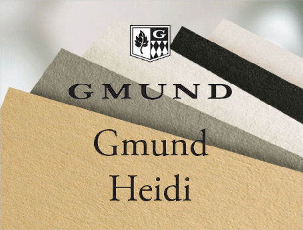 Gmund Heidi pour vos projets typographie - exclusive chez Papyrus !