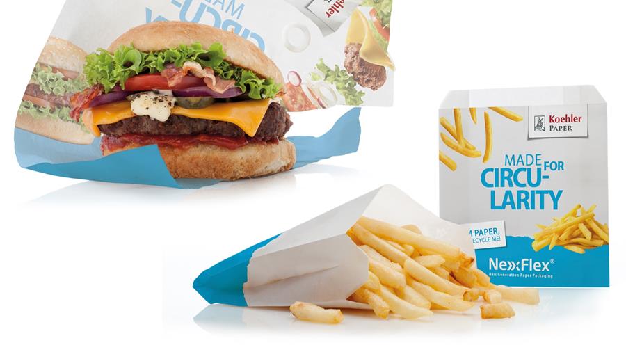 Koehler Paper présente un papier d'emballage sans PFAS et recyclable pour la restauration rapide