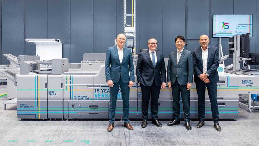 Heidelberg en Ricoh werken 15 jaar samen rond Versafire-systemen